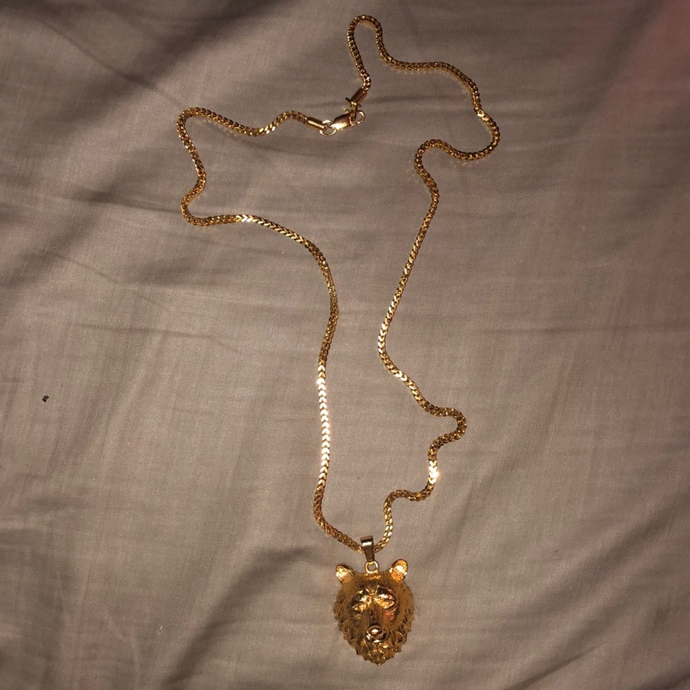 Gold bear chain